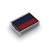 Trodat Ersatzkissen 6/4850/2 für Printy 4850 u. Serie 4850/L, Stempelfarbe Blau rot, 2er-Pack