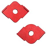 2Stk Halbrunde Ecke Quick Radius Ecken Jig Fräser Aluminiumlegierung R Winkel Locator für die Holzbearbeitung G