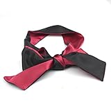 HEALIFTY Satin Augenbinde Sex Augenmaske Band Blinder Schlafmasken Kostüm für Erwachsene Paare Liebhaber (Rose + Schwarz)