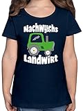 Statement Sprüche Kinder - Nachwuchs Landwirt weiß - 164 (14/15 Jahre) - Dunkelblau - Nachwuchs Landwirt - F131K - Mädchen Kinder T-S