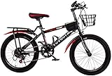 Xiaoyue Fahrräder Jugend Fahrrad männliche und weibliche Pedal Fahrräder Mittelschule Elementary Rennrad 20/18 Inch Variable Speed ​​Kinder Mountainbike (Farbe: Rot, Größe: 18inch) lalay