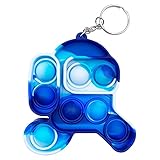 Rpporm Push Pop Bubble Fidget Sensory Schlüsselband Toys, Anti Stress Und Angst Zappeln Schlüsselanhänger Spielzeug Set Schlüsselringe Toy Für Kinder und Erw