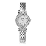 OLUYNG Armbanduhr Edelstahl Armband Damen Armbanduhr Uhr Uhr Frauen Mode Uhren Elegant Luxus Strass Quarzuhr Relogio 533