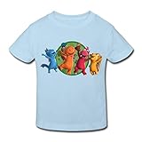 Spreadshirt Der Kleine Drache Kokosnuss Party Freunde Kinder Bio-T-Shirt, 110-116, Hellb