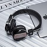 Ldelw Stereo-Headset All-Inclusive-WLAN-Bluetooth-Headset Subwoofer-Sport-Headset Rauschunterdrückung Gaming-Headset (Farbe: Rosa) sunyangde (Color : Black)