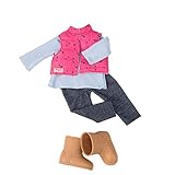 Our Generation BD30209Z 44453 Vest & Jeggings Outfit, 18 inch / 46