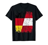 ÖSTERREICH Shirt DEUTSCHLAND ÖSTERREICH Freundschaft Flagge T-S