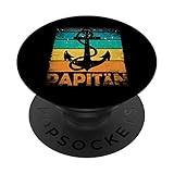 Papitän | Für Kapitän und Vater | Batertag | Vatertag PopSockets mit austauschbarem PopGrip