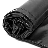 AWSAD Teichfolie, Große Fischteichfolie, Gärten Wasserdicht Flexibel Schwimmteich Folie Teichplane，Membranverstärkt, Landschaftsgestaltung für Teich (Color : Schwarz, Size : 5x10m)