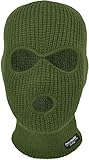 normani Balaclava Sturmhaube Sturmmaske 3 Loch, grob Strick, Thinsulate, Acryl Farbe O