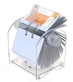 Genie Rotator Rotationskartei (400 Visitenkarten; 24-teiliges Register; 200 transparente Hüllen; aus hochwertigem Acryl; drehbarer Karteikasten)