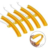 TANCUDER 5 PCS Felgenschutz Reifenmontage Felgenkantenschutz Reifen Felge Montageschutz Motorrad Felgenschoner KFZ Felge Protector Auto Felgenschutzleiste für Alle Gängigen Montiereisen(Orange)