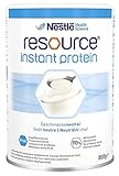 RESOURCE instant protein | geschmacksneutrales, hitzestabiles Eiweißpulver mit 90% Milcheiweiß (Casein) | 1x800 g