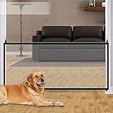 Hundebarrieren HAMON 180 * 72CM Tragbar Hunde Türschutzgitter Baby Absperrgitter Treppe Treppenschutzgitter für Haustier H
