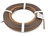 BELI-BECO L318/25 Kabel - Kupferlitze 3 x 0,14 mm² (1x18x0,10 mm) - Drillingsleitung - 25 m Ring (Fleischmann-Farben: Hellbraun-Schwarz-Dunkelbraun)