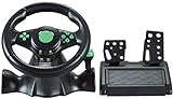 QDY Car Racing Game Lenkrad Gamepad 180 Grad für XBOX-360 / Für PS3 / PS4 / PC Dual-Motor Feedback Force Simulation F