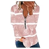 XTBFOOJ Damen Hoodie, Pullover Langarm Sweatshirtkleid für Frauen und Teens, Cute Hoodie mit Kapuzenpullover Herbst Damen Onlcory L/S V-Neck Tunic Kleid Damen Ultraleicht Schietwetter Regenjack