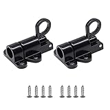 Türriegel,THETAG 2 Stücke Automatische Verriegelung Türriegel Federriegel Spring Riegelschloss Automatische Türriegel Spring Bounce Türschraube mit Schrauben Geeignet für Balkontüren, Gartentü