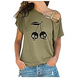 Damen Tank Top Sexy Tiefer U-Ausschnitt Oberteil Crop Tops für Damen Sexy Slim Fit T-Shirt Damen Sommer Vest Einfarbig Kurzarm Tops Strick Weste Top ärmellos Damen Blusentop kurz W