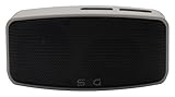 S2G AXESS von SOUND2GO - Bluetooth Lautsprecher mit Freisprecheinrichtung, Micro-SD Slot, USB-Player und FM-Radio - silber/schw