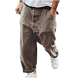 Herren Jogginghose Cargohose Lose Sporthose Lange Freizeit Trekkinghose Herrenhose Trendy Herren Street Style Retro Style Freizeithose mit lockerer Kraw