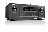 Denon AVRX2400H 7.2 Surround AV-Receiver (HEOS Integration, Dolby Vision Kompatibilität, Dolby Atmos, dtsX, WLAN, Bluetooth, Amazon Music, Spotify Connect, HDMI Eingänge, 7x 150 W) schw