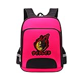 Akame ga Kill Einfarbiger Schulrucksack Cooler Unisex Canvas Rucksack Anime Luminous Large Capacity Daypack (Color : Red05, Size : 30 X 15 X 40cm)