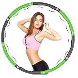 SNZOMDS Hula Hoop Reifen, Hula Hoop für Erwachsene & Kinder zur Gewichtsabnahme und Massage, EIN 6-8-Teiliger Abnehmbarer Hula-Hoop-Reifen für Fitness/Training/Büro oder Bauchmuskelkonturen (1,2kg)