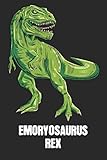 EMORYOSAURUS REX: Emory - T-Rex Dinosaur Notebook - Blank Ruled Personalized & Customized Name Prehistoric Tyrannosaurus Rex Notebook Journal for Boys ... Supplies, Birthday & Christmas Gift for M