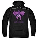 Hang In There Wacky Vampire Fledermaus-Sweatshirt, Hoodie, Schwarz Gr. M, Schw