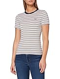 Levi's Womens SS Rib Baby Tee T-Shirt, Coco Cloud Dancer, M