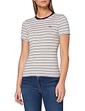 Levi's Womens SS Rib Baby Tee T-Shirt, Coco Cloud Dancer, S