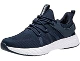 KEENPACE Neutral Laufschuhe Turnschuhe Herren Damen Leichte Atmungsaktiv Sportschuhe Sneaker Outdoor Schuhe für Fitness Jogging Dämpfung rutschfest Bequeme blau 44