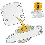 6er Set Lackschutzfolien für Auto Türgriffe und Griffschalen Griffmulden und Türgriffmulden transparent 150µm 6teilig
