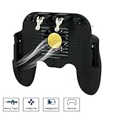 Mobile Game Controller for PUBG with Cooling Fan 4 in 1 Gamepad L1R1 Aim and Fire Triggers for iPhone & Android Smartphones Fornite Knives O