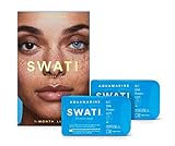 Aquamarine (Blau) - 1 Monate Kontaktlinsen Farbig - SWATI Cosmetics Natürlich Aussehende Kontak