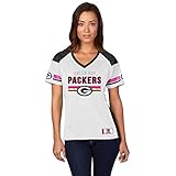 Majestic NFL Damen Shirt Green Bay Packers Draft Me White Women's Girls Ladies Trikot (Klein)