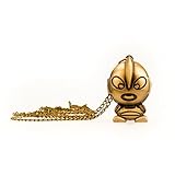 TU 49 Uhr mit Comic Figur Anhänger und Langer Kette in Altgoldoptik, Halskette Modeschmuck, von Kobert G