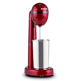 Klarstein van Damme - Drink-Mixer, Getränkemixer, Mini-Standmixer, Milkshake Maker, 100 Watt, 22.000 Umdrehungen pro Minute, 450 ml Fassungsvermögen, Edelstahl-Mixbecher,