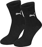 PUMA Kinder Kinder Socke separate tees 2P, schwarz (Black), Gr. 23-26