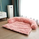 YSJJUSZ Katzennest Abnehmbarer Plüsch Haustier Hund Bett Sofa for große Hunde Hausmatte Kennel Winter Warme Katze Bett Pad Waschbare Hundekissen Blanket Sofa C