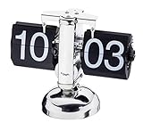 Eichmüller since 1950 Retro Flip Uhr - Tischuhr - Silber schw
