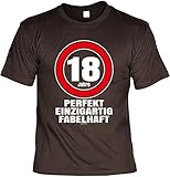 18. Geburtstag Cooles T-Shirt T-Shirt 18 Jahre perfekt einzigartig fabelhaft Geschenk zum 18 Geburtstag 18 J