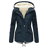 Zilosconcy Full Zip Daunenjacke Damen Daunenmantel Winterjacke Daunenjacke aus Baumwolle mit Gefüttert Stehkrage Warme Steppjacke Wintermantel Softshelljacke Outdoorjack