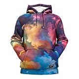 FRESHHOODS Original Artsie Collection Hoodie | 3D-gedruckte Langarm Pullover Sweatshirts für Herren, Abstrakt, S