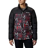 Columbia Herren Pike Lake Jacke, Black Multi Typo, Black, L