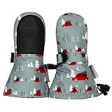 Ami&Li tots Wasserdichte Fäustlinge für Kleinkinder, Mädchen und Jungen, Winter, warm, Babyhandschuhe mit verstellbaren Bü