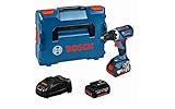 Bosch Professional 18V System Akku Bohrschrauber GSR 18V-60 C (max. Drehmoment: 60 Nm, inkl. 2x5.0Ah Akku + Ladegerät, in L-BOXX)