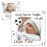 Unser-Festtag Unser bester Treffer Lustige Geburtskarten für Jungs Danksagung Baby, Ihr eigener Text wird eingedruckt, mit Fotos - 20