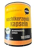 Wohltuer Bio Nachtkerzenöl Kapseln - Vegan & Bio - 180 Stück für 45 Tage. Aus D